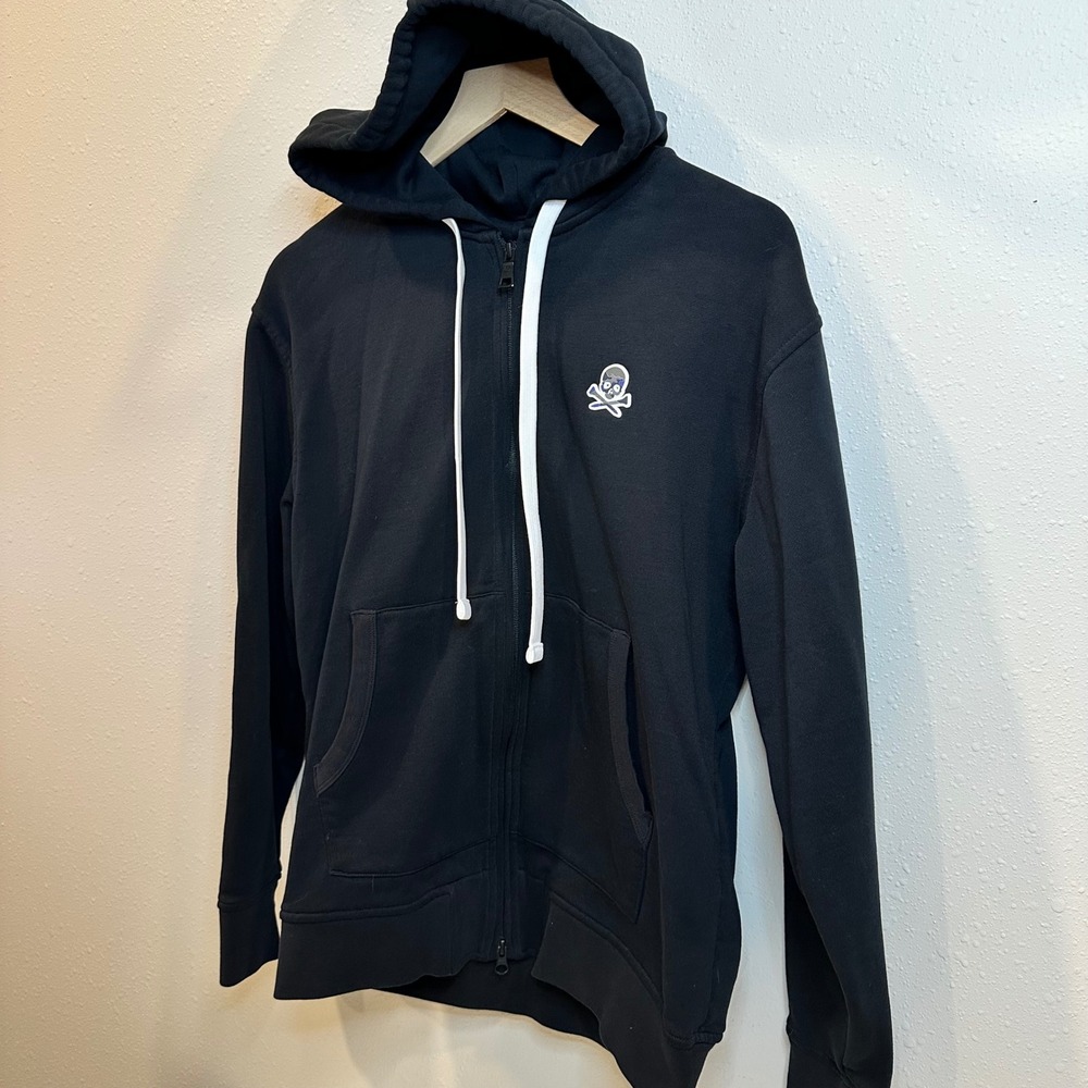 G/FORE Zip Hoodie Mens Medium Black Camo Skull Logo Golf Athleisure Sportswear - Picture 2 of 15